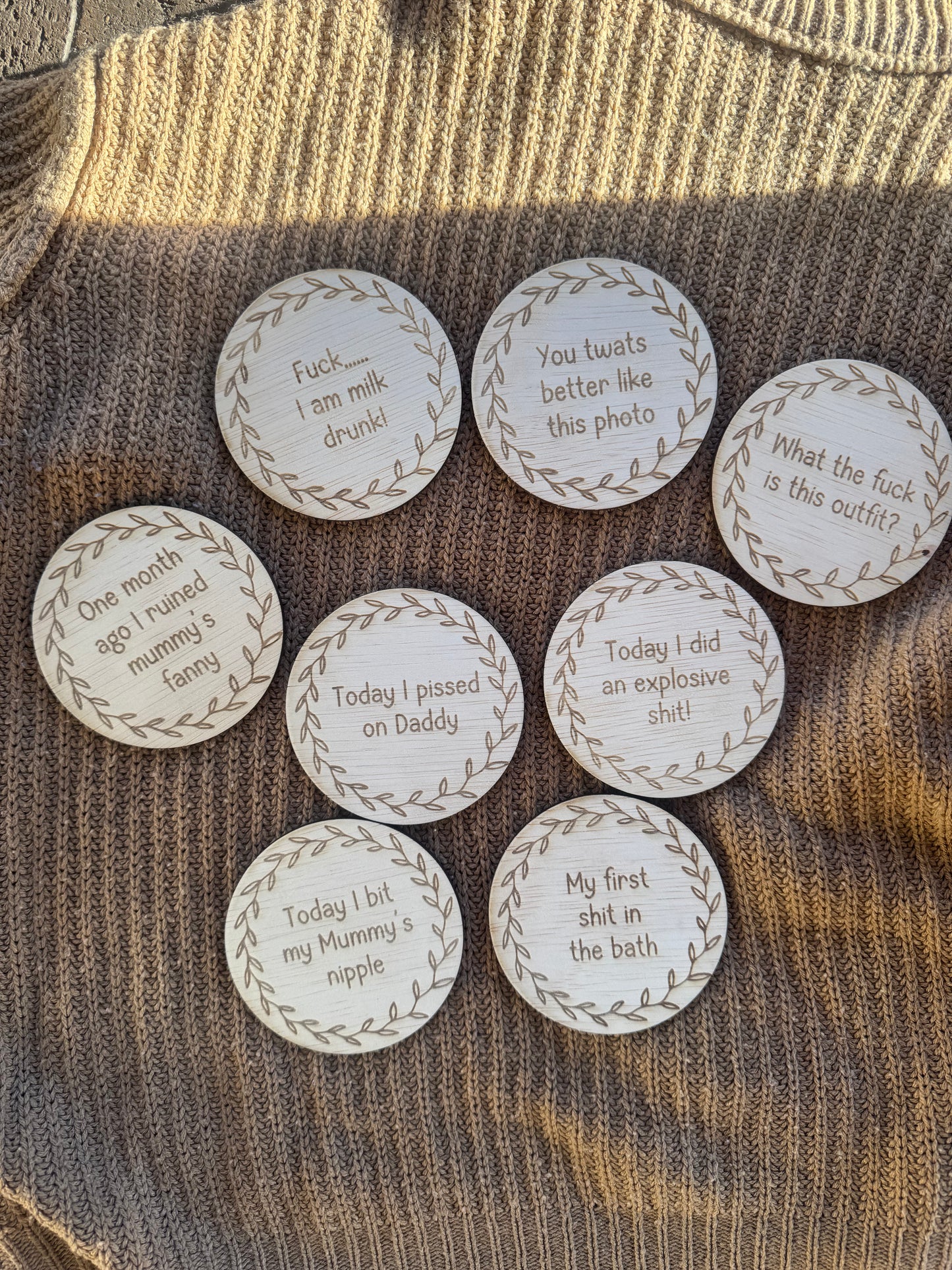 Funny Milestone Discs