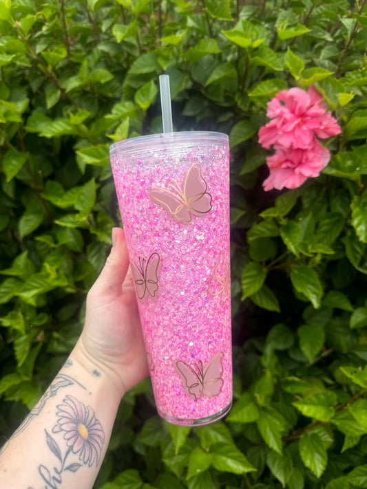 Pink butterflies