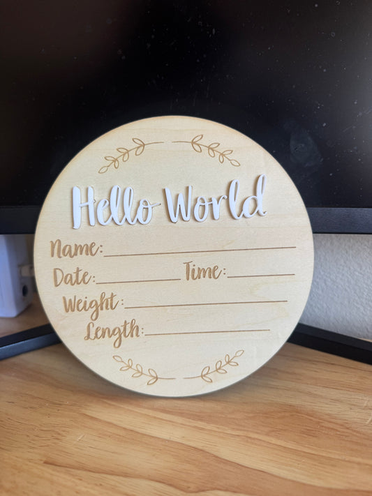 Hello world circle