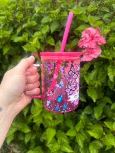 It’s okay not to be okay ombré glass mug