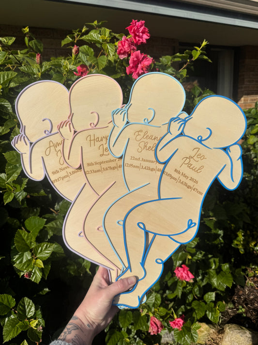 1:1 Baby Birth Plaque