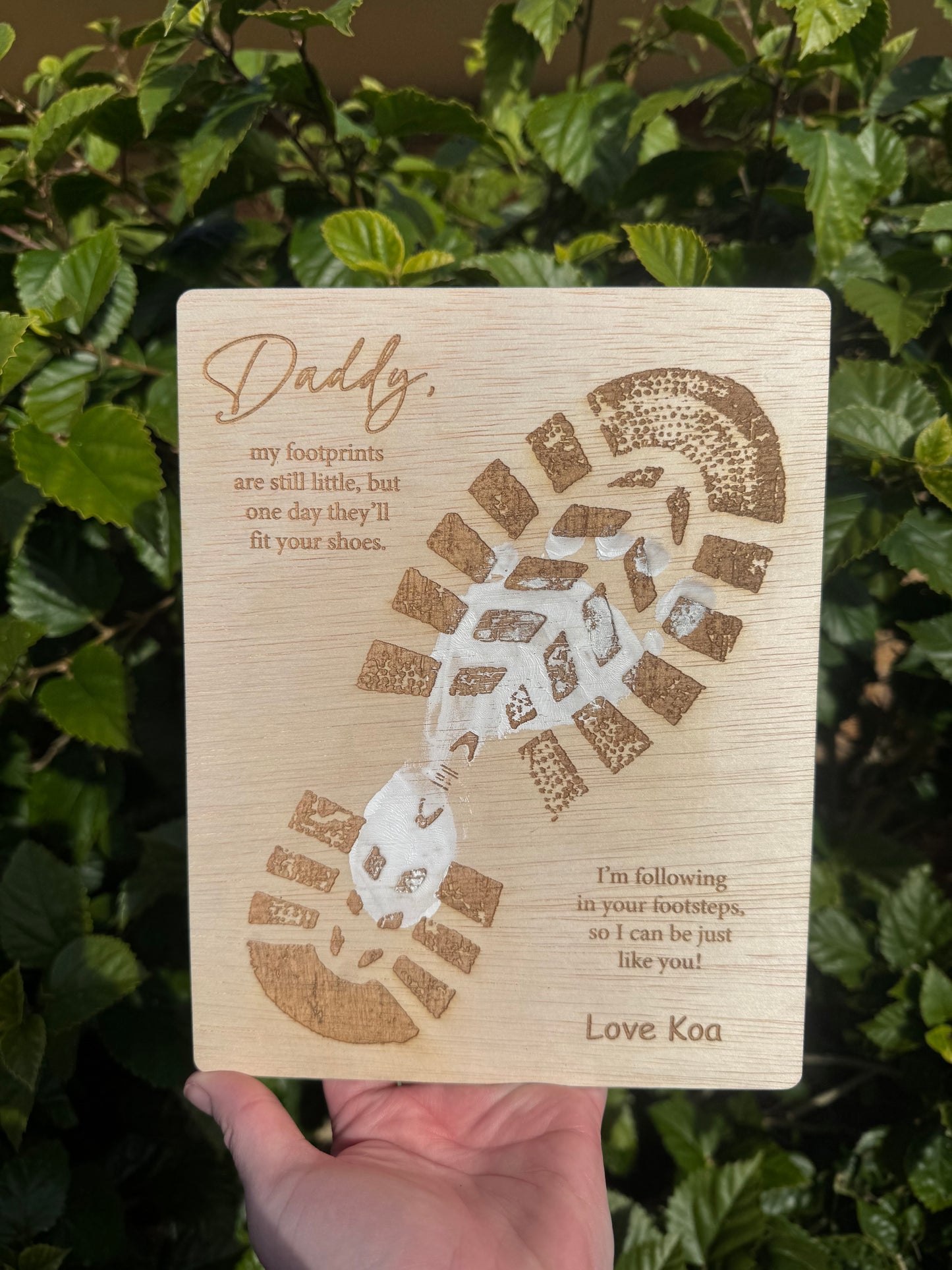 Father’s Day foot print