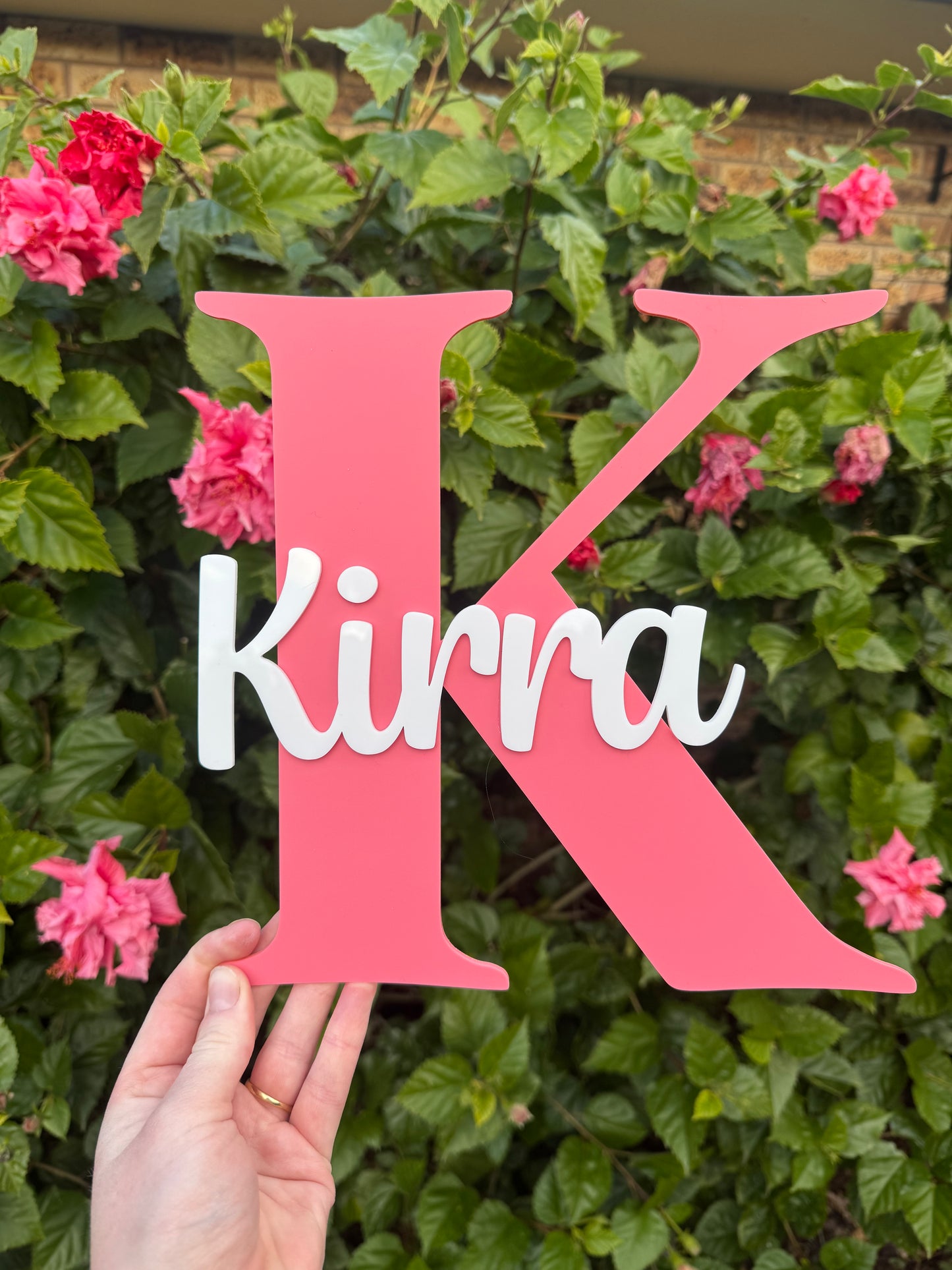 Initial Name Plaque
