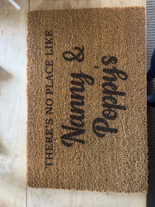 Personalised door mat